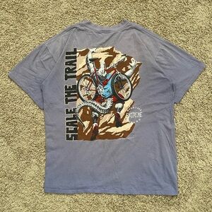 Vintage 1994 Mountain Extreme Biking Crocodile Cycle T-Shirt USA Made Sz Large